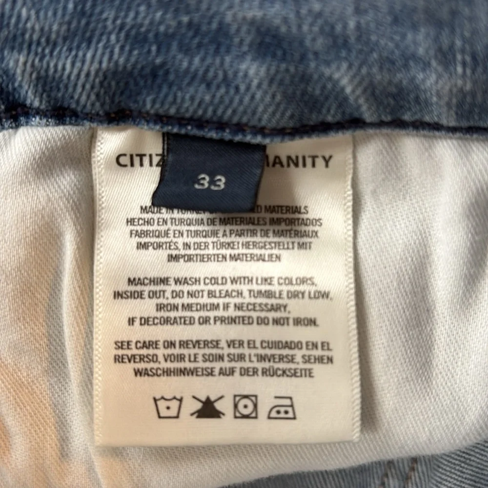 NWT Citizens of Humanity Rocket Mid Rise Skinny Ankle Jeans Women’s 33 Plus Blue